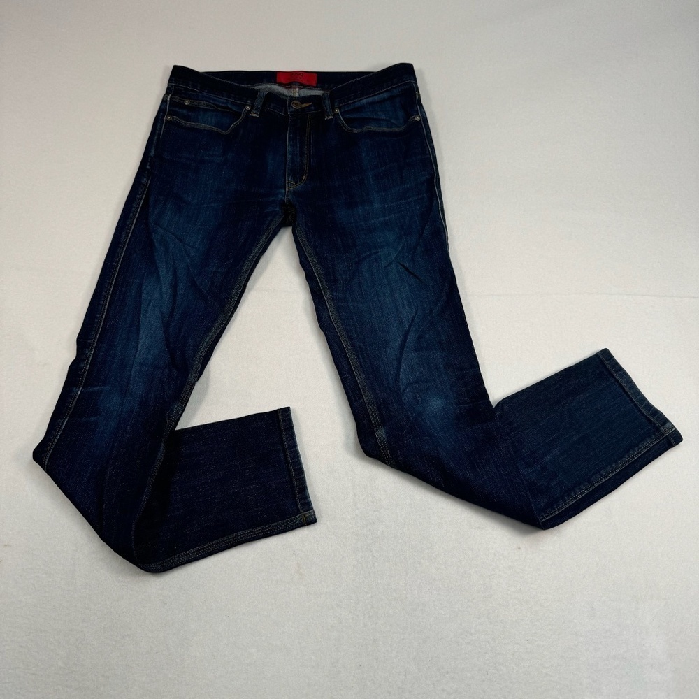 Hugo Boss Slim Fit Jeans Mens Size 32/34 Dark Wash Mid Rise